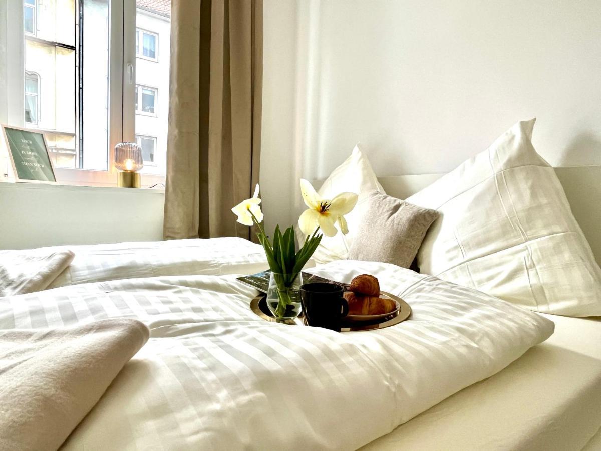 Design Apartment - Parking - Kingsize-Bett - 2X Bad - Zentrum Hannover Exteriér fotografie
